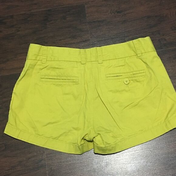 2 Green Mustard yellow shorts by J.Crew - Picture 3 of 3